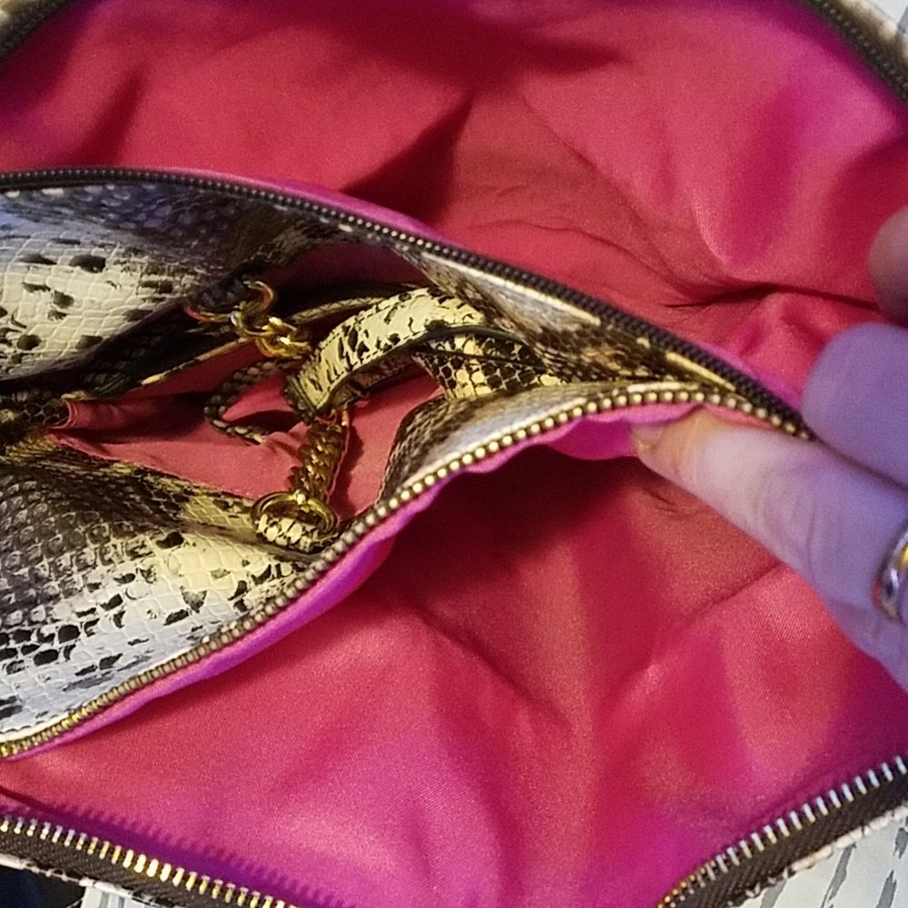 Nicole Miller Snake Pattern Tote Bag - Picture 7 of 9